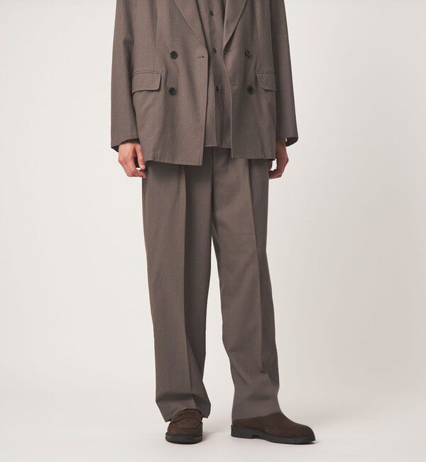 UNITED ARROWS green label relaxing「TR 和紙 2プリーツ スラックス W4」|スラックス|