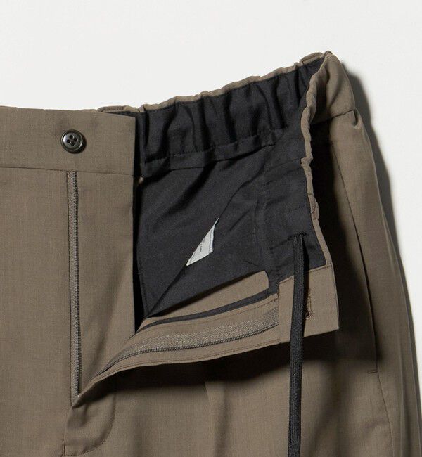 UNITED ARROWS green label relaxing「A+ air TWトロピカル 無地 リラックス イージー 1プリーツ セットアップ パンツ スラックス -ウォッシャブ」|スラックス|