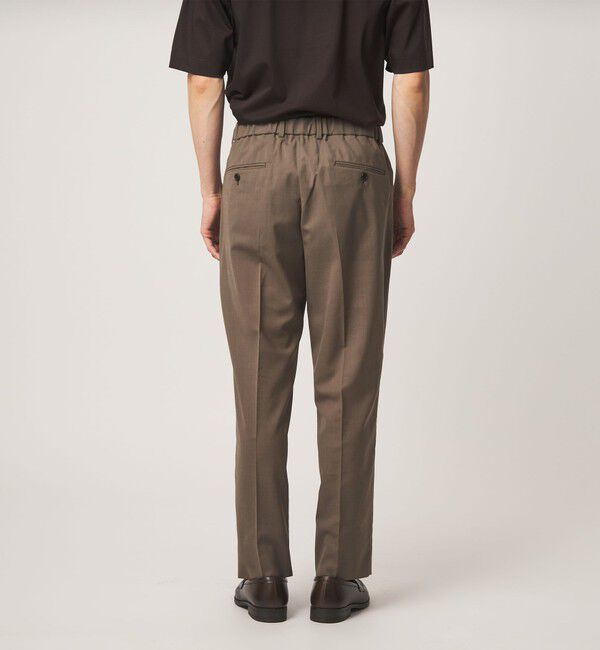 UNITED ARROWS green label relaxing「A+ air TWトロピカル 無地 リラックス イージー 1プリーツ セットアップ パンツ スラックス -ウォッシャブ」|スラックス|