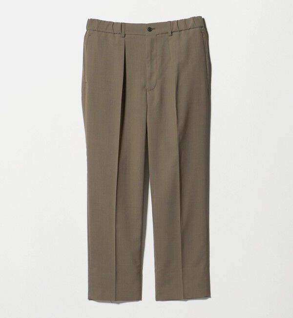UNITED ARROWS green label relaxing「A+ air TWトロピカル 無地 リラックス イージー 1プリーツ セットアップ パンツ スラックス -ウォッシャブ」|スラックス|