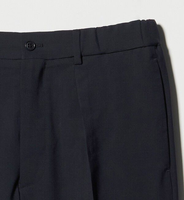 UNITED ARROWS green label relaxing「A+ air TWトロピカル 無地 リラックス イージー 1プリーツ セットアップ パンツ スラックス -ウォッシャブ」|スラックス|