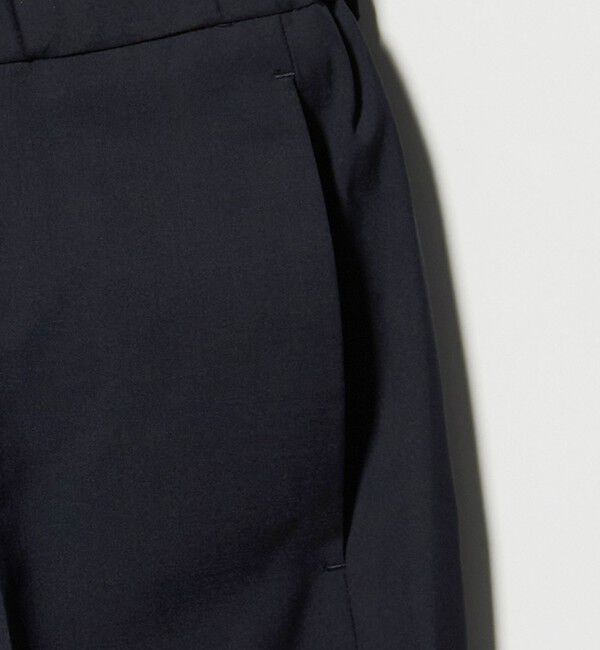 UNITED ARROWS green label relaxing「A+ air TWトロピカル 無地 リラックス イージー 1プリーツ セットアップ パンツ スラックス -ウォッシャブ」|スラックス|