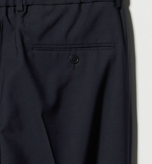 UNITED ARROWS green label relaxing「A+ air TWトロピカル 無地 リラックス イージー 1プリーツ セットアップ パンツ スラックス -ウォッシャブ」|スラックス|