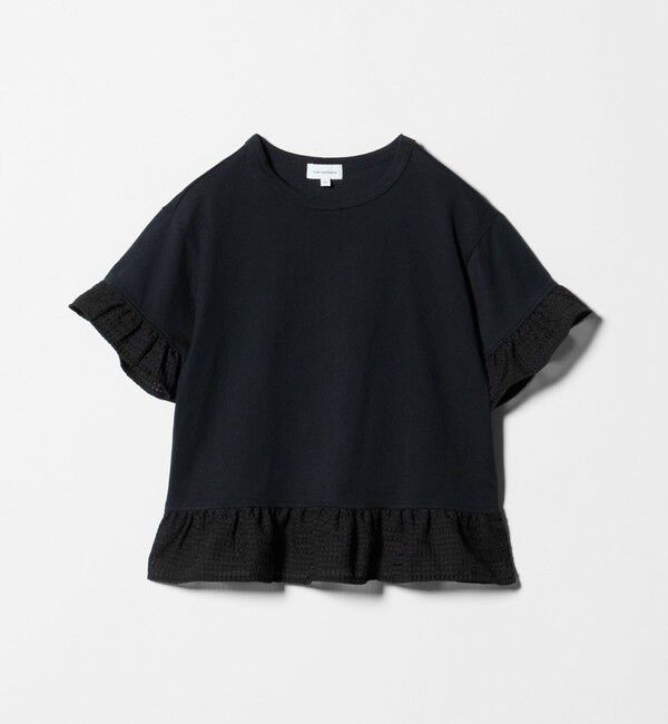 UNITED ARROWS green label relaxing「チェック フリル Tシャツ / キッズ 140cm-160cm」|Tシャツ・カットソー|