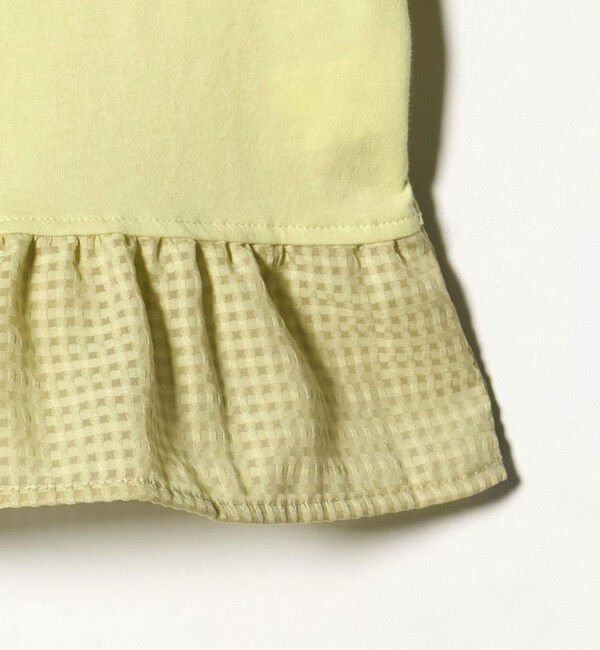 UNITED ARROWS green label relaxing「チェック フリル Tシャツ / キッズ 140cm-160cm」|Tシャツ・カットソー|