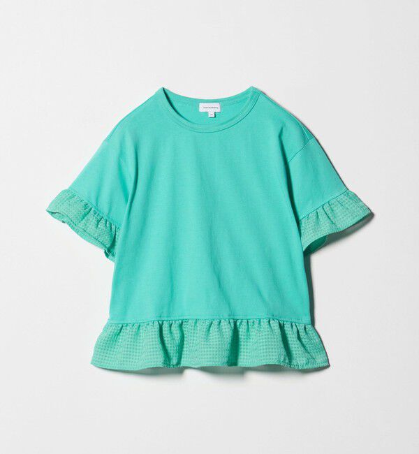 UNITED ARROWS green label relaxing「チェック フリル Tシャツ / キッズ 140cm-160cm」|Tシャツ・カットソー|LIME