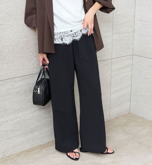 UNITED ARROWS green label relaxing「［size SHORT/TALLあり］ドライ イージー パンツ」|その他|BLACK