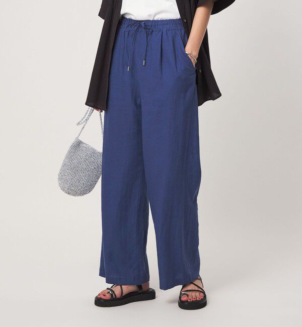 UNITED ARROWS green label relaxing「［size SHORT/TALLあり］BREEZE LINEN ブリーズリネン ワイド パンツ 3」|その他|ROYAL