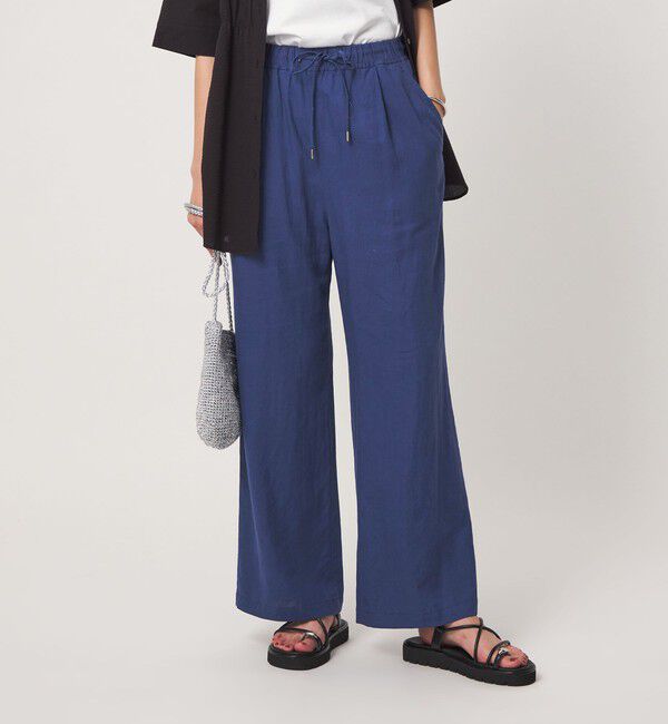 UNITED ARROWS green label relaxing「［size SHORT/TALLあり］BREEZE LINEN ブリーズリネン ワイド パンツ 3」|その他|