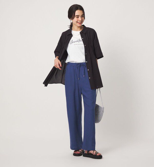 UNITED ARROWS green label relaxing「［size SHORT/TALLあり］BREEZE LINEN ブリーズリネン ワイド パンツ 3」|その他|