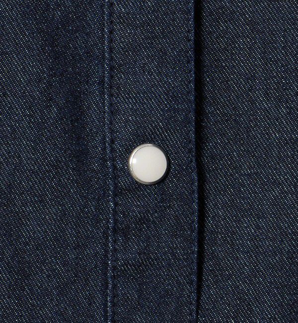 UNITED ARROWS green label relaxing「デニム スタンドカラー フリル ワンピース / キッズ 100cm-160cm」|ワンピース|