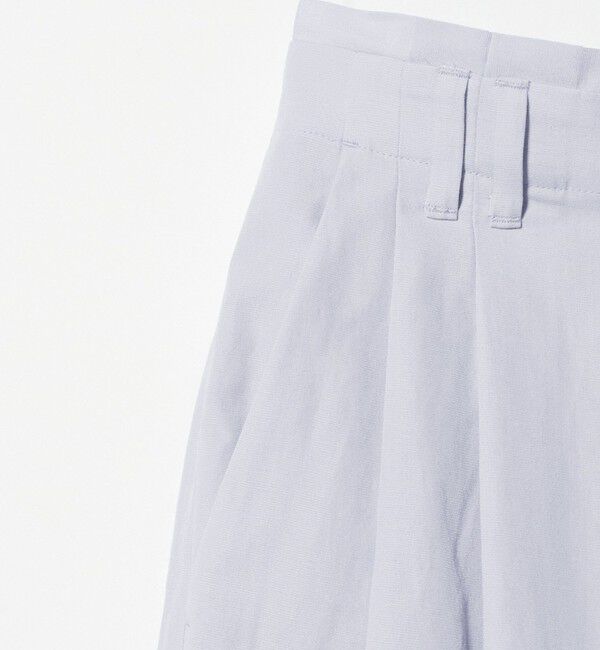 BEAUTY&YOUTH UNITED ARROWS「麻ブレンド バックゴム タック ワイドパンツ」|チノ|