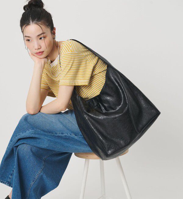 BEAUTY&YOUTH UNITED ARROWS「レザーライク ビッグ ワンショルダーバッグ」|ショルダー・メッセンジャー|
