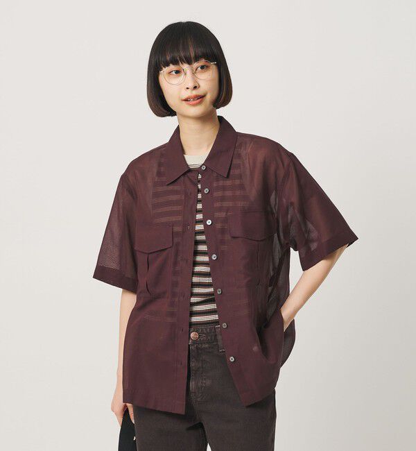 BEAUTY&YOUTH UNITED ARROWS「コットンツイル シアー サファリシャツ」|シャツ・ブラウス|