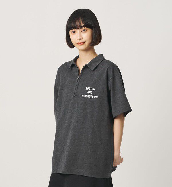 BEAUTY&YOUTH UNITED ARROWS「コットンポリエステル ジップ ビッグ ポロシャツ」|ポロシャツ|
