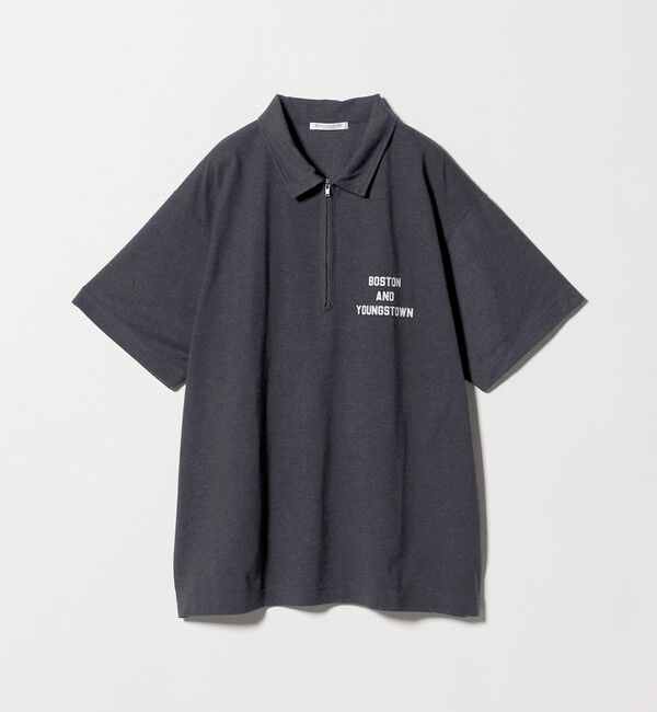 BEAUTY&YOUTH UNITED ARROWS「コットンポリエステル ジップ ビッグ ポロシャツ」|ポロシャツ|
