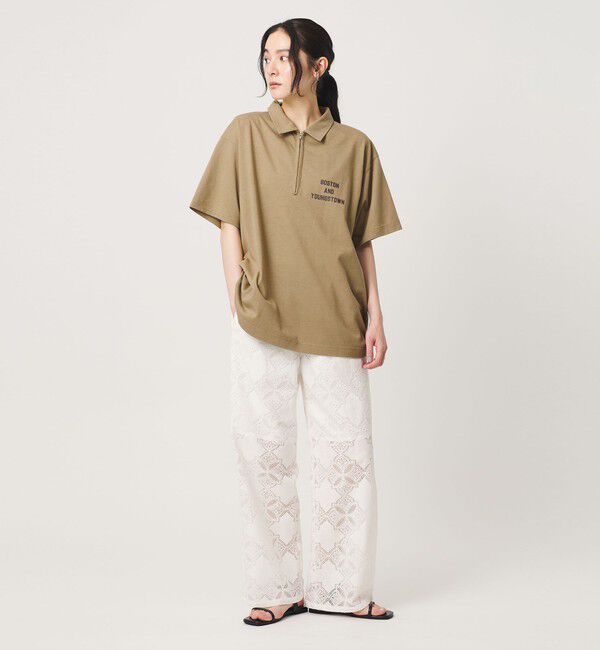 BEAUTY&YOUTH UNITED ARROWS「コットンポリエステル ジップ ビッグ ポロシャツ」|ポロシャツ|