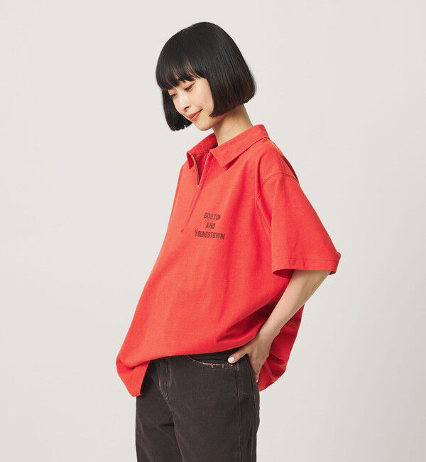 BEAUTY&YOUTH UNITED ARROWS「コットンポリエステル ジップ ビッグ ポロシャツ」|ポロシャツ|
