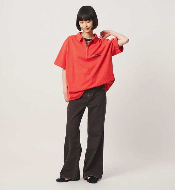 BEAUTY&YOUTH UNITED ARROWS「コットンポリエステル ジップ ビッグ ポロシャツ」|ポロシャツ|