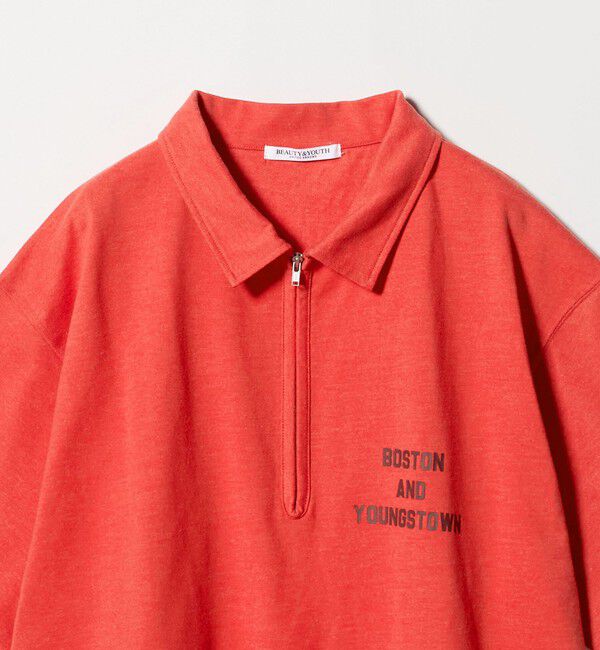 BEAUTY&YOUTH UNITED ARROWS「コットンポリエステル ジップ ビッグ ポロシャツ」|ポロシャツ|