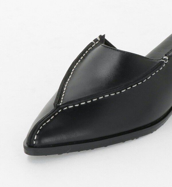 BEAUTY&YOUTH UNITED ARROWS「＜THAJA＞レザー ステッチ ポインテッド スライダー サンダル」|サンダル|
