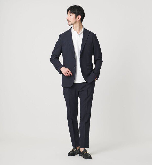 BEAUTY&YOUTH UNITED ARROWS「【WEB限定 WARDROBE SMART】ライト シアサッカー セットアップ/ジャケット＆イージーパンツ」|スーツ|