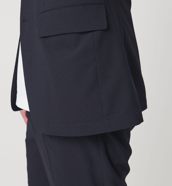 BEAUTY&YOUTH UNITED ARROWS「【WEB限定 WARDROBE SMART】ライト シアサッカー セットアップ/ジャケット＆イージーパンツ」|スーツ|