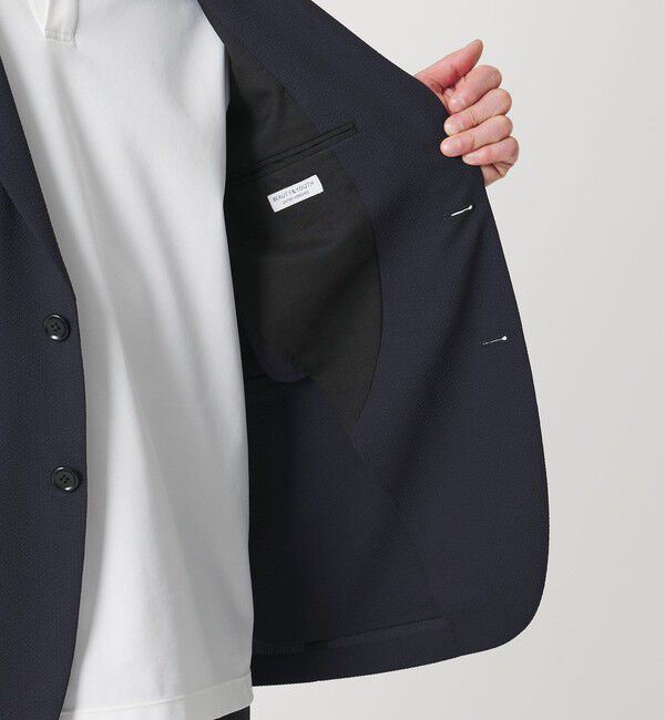 BEAUTY&YOUTH UNITED ARROWS「【WEB限定 WARDROBE SMART】ライト シアサッカー セットアップ/ジャケット＆イージーパンツ」|スーツ|