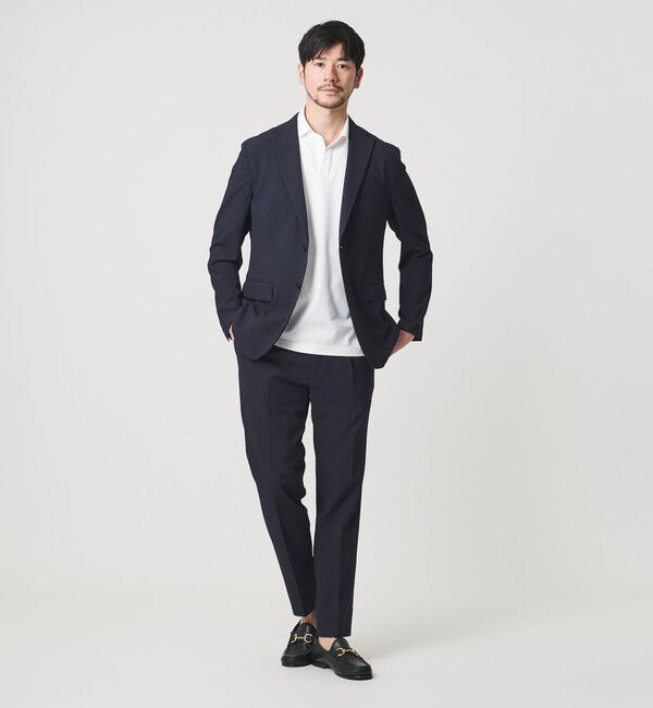 BEAUTY&YOUTH UNITED ARROWS「【WEB限定 WARDROBE SMART】ライト シアサッカー セットアップ/ジャケット＆イージーパンツ」|スーツ|