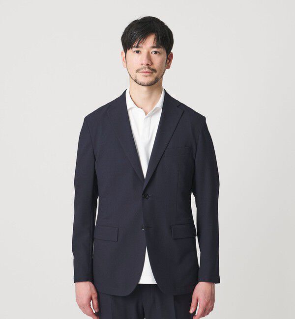 BEAUTY&YOUTH UNITED ARROWS「【WEB限定 WARDROBE SMART】ライト シアサッカー セットアップ/ジャケット＆イージーパンツ」|スーツ|