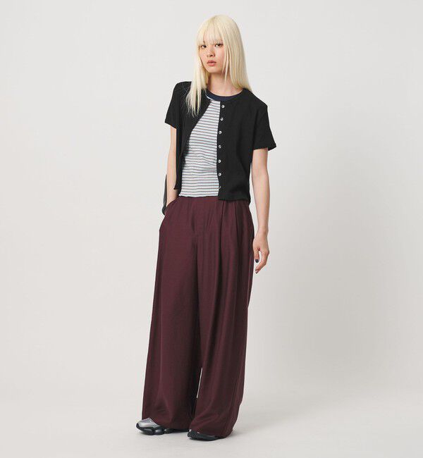 BEAUTY&YOUTH UNITED ARROWS「コットン パターンメッシュ ショートスリーブ カーディガン ウォッシャブル」|カーディガン|