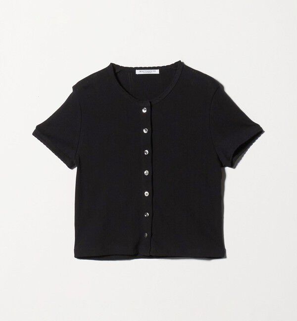 BEAUTY&YOUTH UNITED ARROWS「コットン パターンメッシュ ショートスリーブ カーディガン ウォッシャブル」|カーディガン|