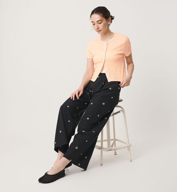 BEAUTY&YOUTH UNITED ARROWS「コットン パターンメッシュ ショートスリーブ カーディガン ウォッシャブル」|カーディガン|