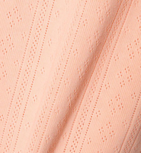 BEAUTY&YOUTH UNITED ARROWS「コットン パターンメッシュ ショートスリーブ カーディガン ウォッシャブル」|カーディガン|