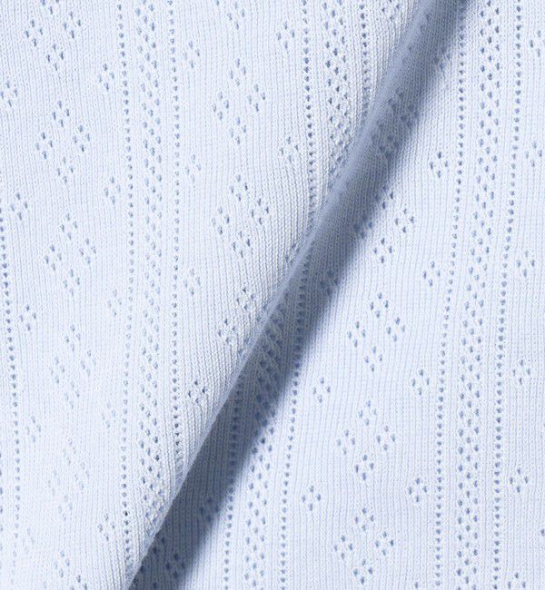 BEAUTY&YOUTH UNITED ARROWS「コットン パターンメッシュ ショートスリーブ カーディガン ウォッシャブル」|カーディガン|