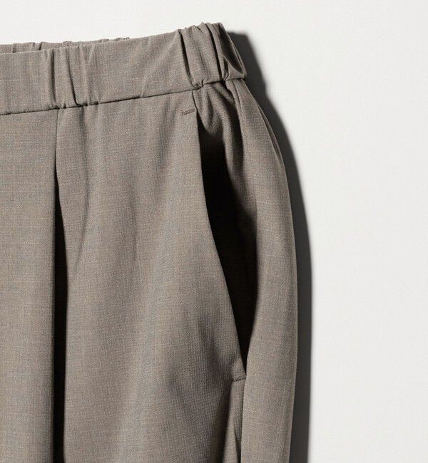 BEAUTY&YOUTH UNITED ARROWS「クールタッチ TR 1プリーツ イージーパンツ NO.5 ストレッチ 接触冷感」|チノ|