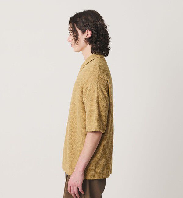 BEAUTY&YOUTH UNITED ARROWS「ブークレ ツイードライク ニット シャツ ウォッシャブル」|カーディガン|