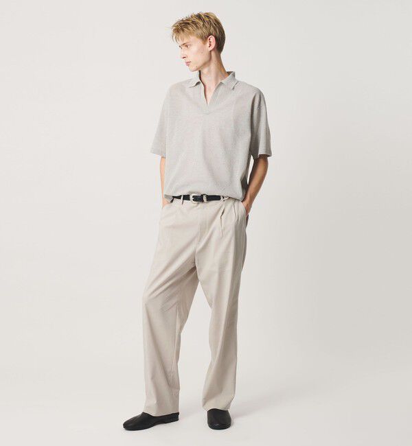 BEAUTY&YOUTH UNITED ARROWS「リネン ミックス テーパード スラックス NO.9」|チノ|