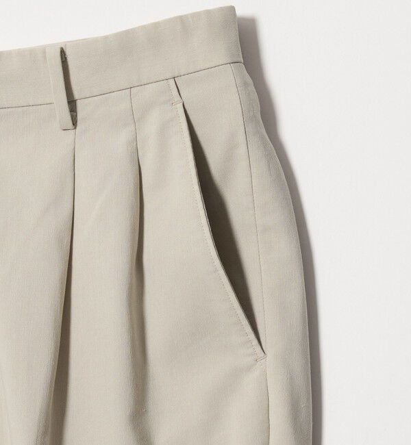 BEAUTY&YOUTH UNITED ARROWS「リネン ミックス テーパード スラックス NO.9」|チノ|