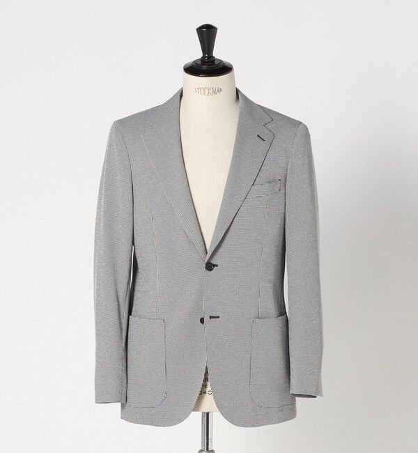 UNITED ARROWS「ハウンドトゥース シングル ２ボタン テーラードジャケット COMFORT EASY‐MODEL SOFT」|テーラードジャケット|