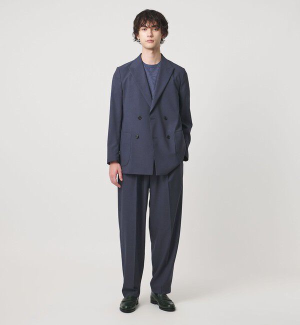 UNITED ARROWS「＜District＞ポリエステル トロピカル ダブル 4ボタン テーラードジャケット」|テーラードジャケット|