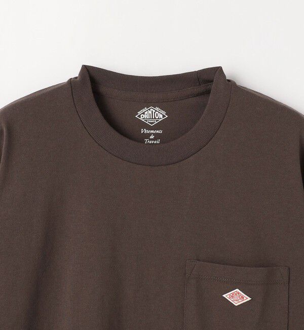 UNITED ARROWS green label relaxing「＜DANTON＞ロゴ ポケット ソリッド Tシャツ」|Tシャツ・カットソー|