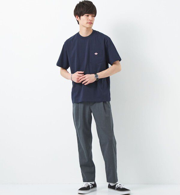 UNITED ARROWS green label relaxing「＜DANTON＞ロゴ ポケット ソリッド Tシャツ」|Tシャツ・カットソー|