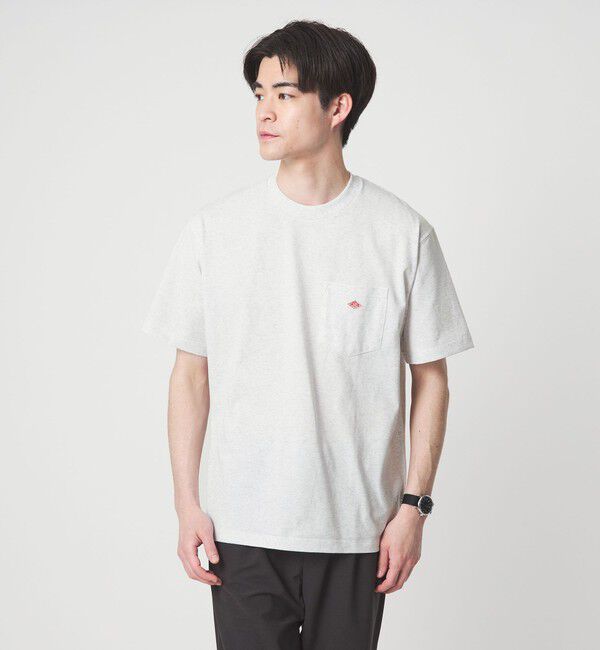 UNITED ARROWS green label relaxing「＜DANTON＞ロゴ ポケット ソリッド Tシャツ」|Tシャツ・カットソー|