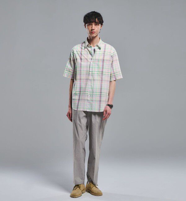 UNITED ARROWS green label relaxing「トーマスメイソン ジャストルーズ チェック柄 半袖 シャツ」|シャツ・ブラウス|