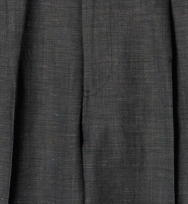 UNITED ARROWS green label relaxing「TW リネン デニムライク 01 ワイド 1プリーツ スラックス セットアップパンツ」|スラックス|