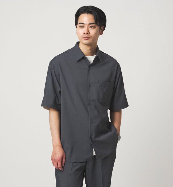 UNITED ARROWS green label relaxing「ポリエステル ドビー ジャストルーズ 半袖 シャツ -接触冷感・吸水速乾・ストレッチ-」|シャツ・ブラウス|