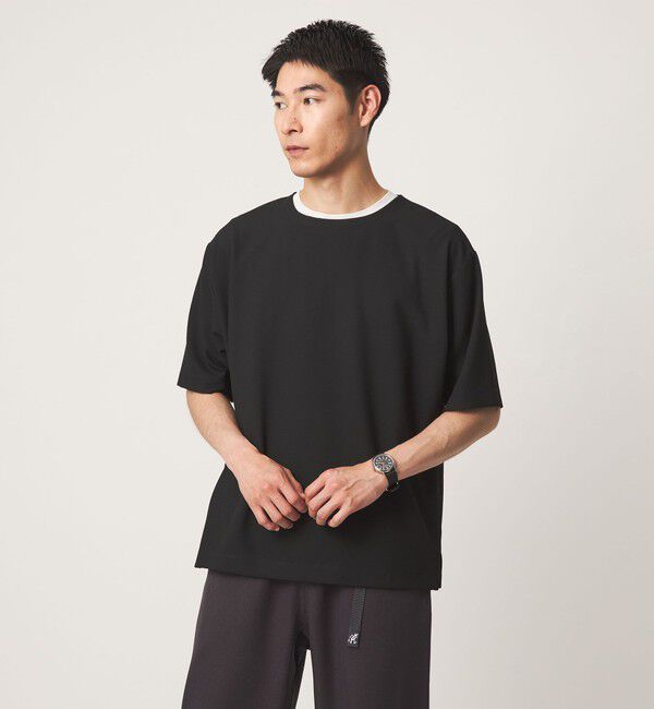 UNITED ARROWS green label relaxing「KIVANC ノーカラー 半袖 Tシャツ」|Tシャツ・カットソー|
