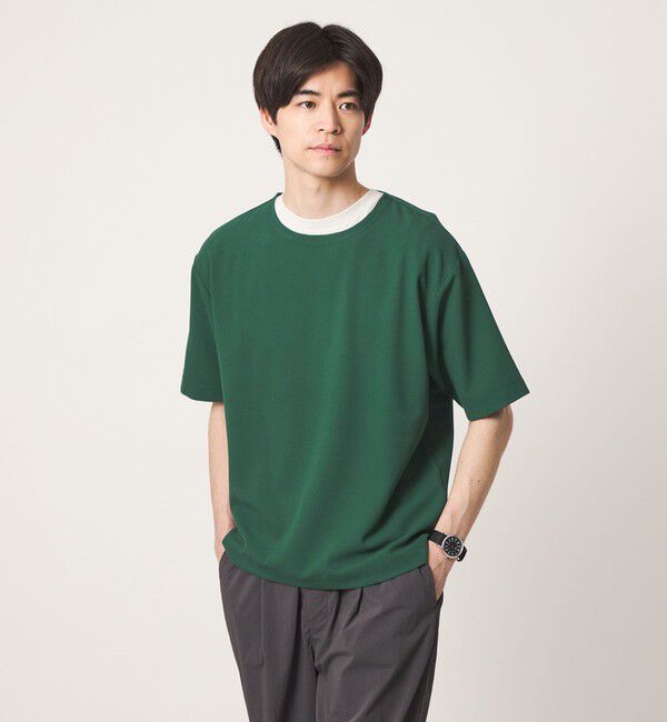UNITED ARROWS green label relaxing「KIVANC ノーカラー 半袖 Tシャツ」|Tシャツ・カットソー|