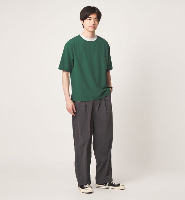 UNITED ARROWS green label relaxing「KIVANC ノーカラー 半袖 Tシャツ」|Tシャツ・カットソー|